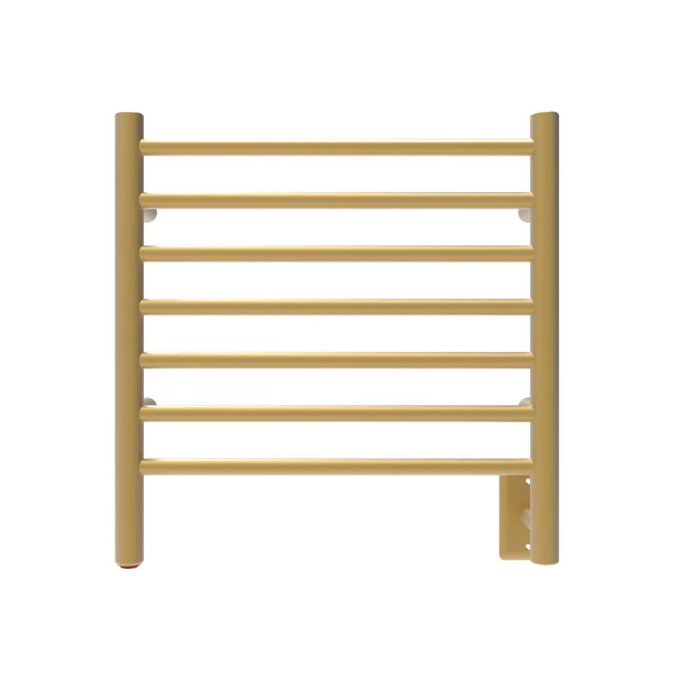 Amba Products Radiant Small 7 Bar Towel Warmer in Satin Brass