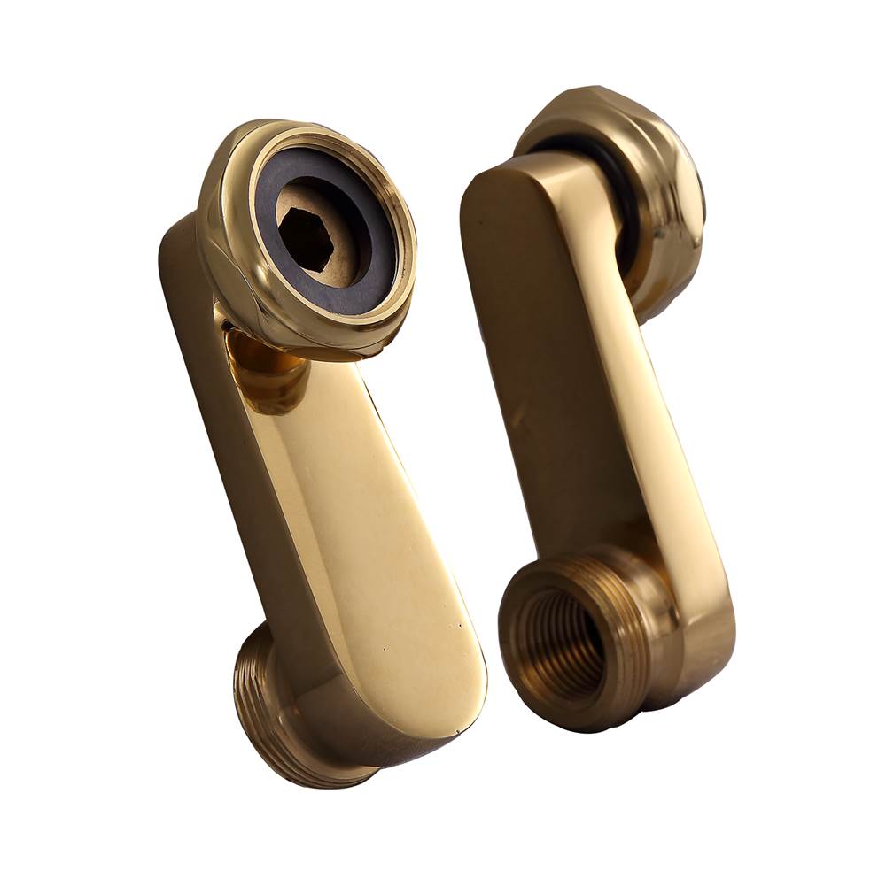 Barclay Swivel Arms for Deck MountFaucet, Polished Brass