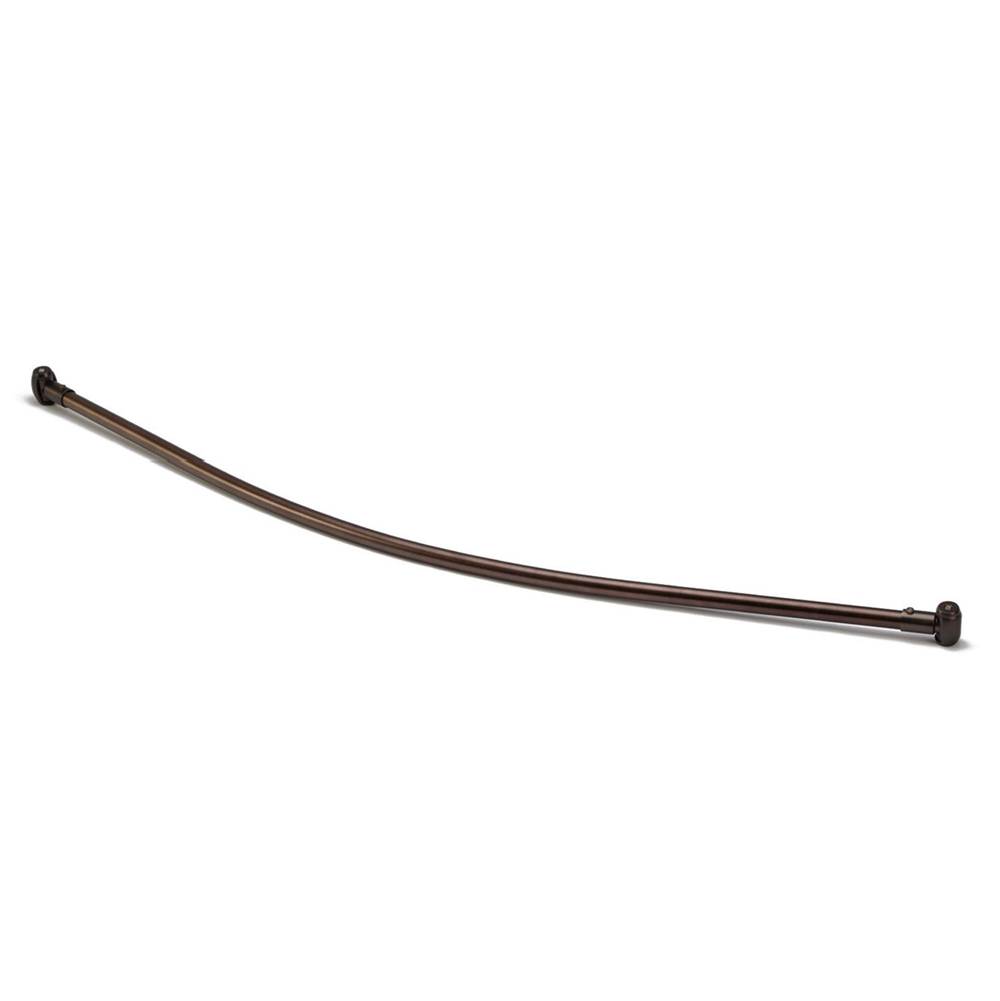 Barclay Curved 36'' Shower Rod w/FlanPolished Brass