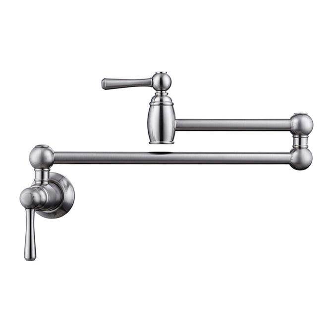 Barclay Dai Potfiller with Cold WaterOnly, Brushed Nickel