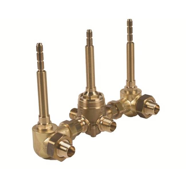 California Faucets 3 Handle Tub and Shower Valve