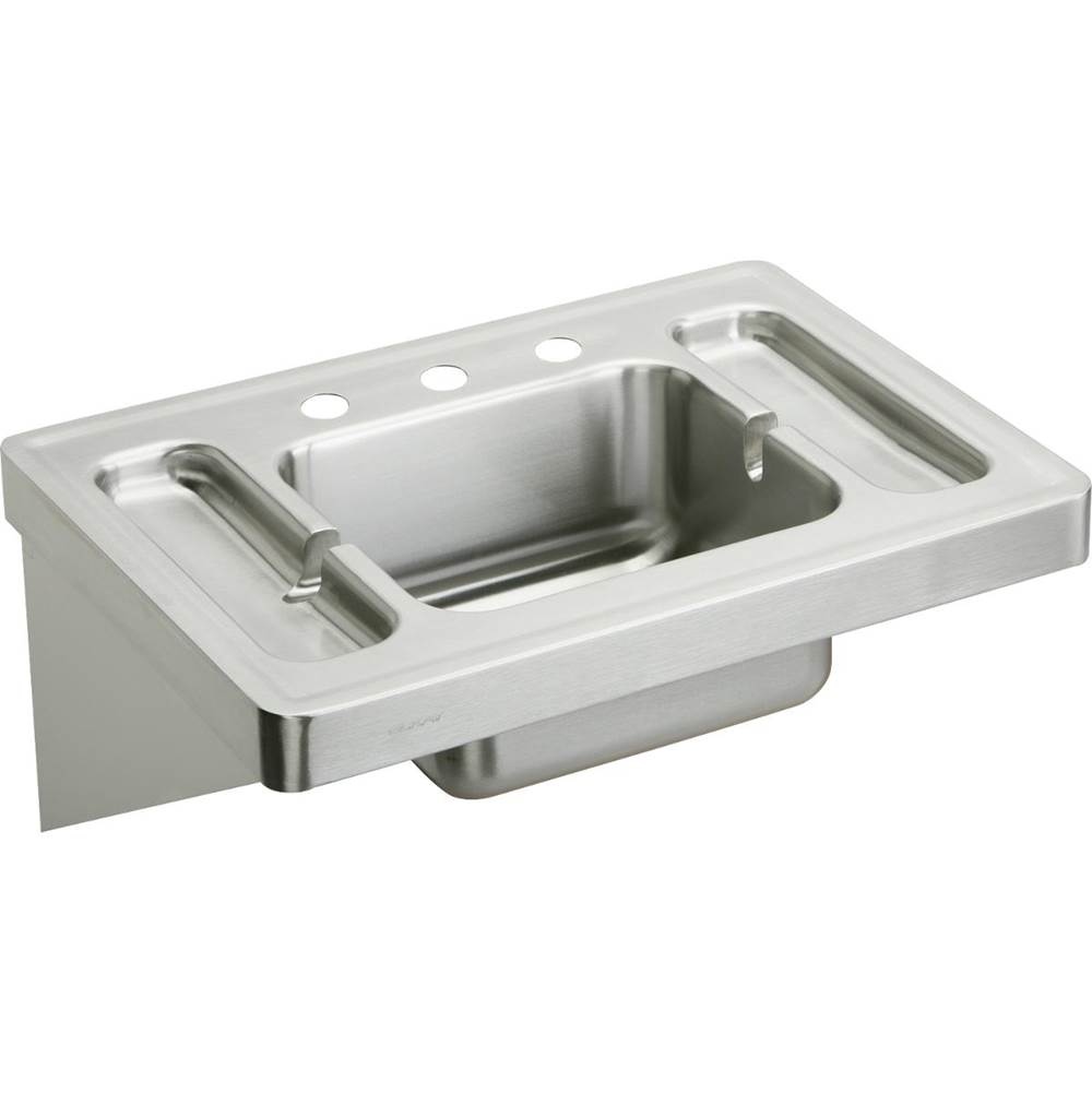 Elkay Stainless Steel 28'' x 20'' x 7-1/2'', Wall Hung Lavatory Sink