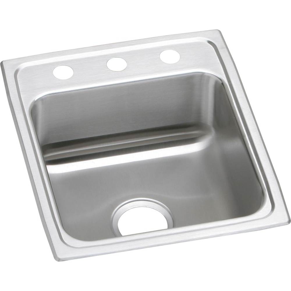 Elkay Lustertone Classic Stainless Steel 15'' x 22'' x 7-5/8'', 1-Hole Single Bowl Drop-in Sink