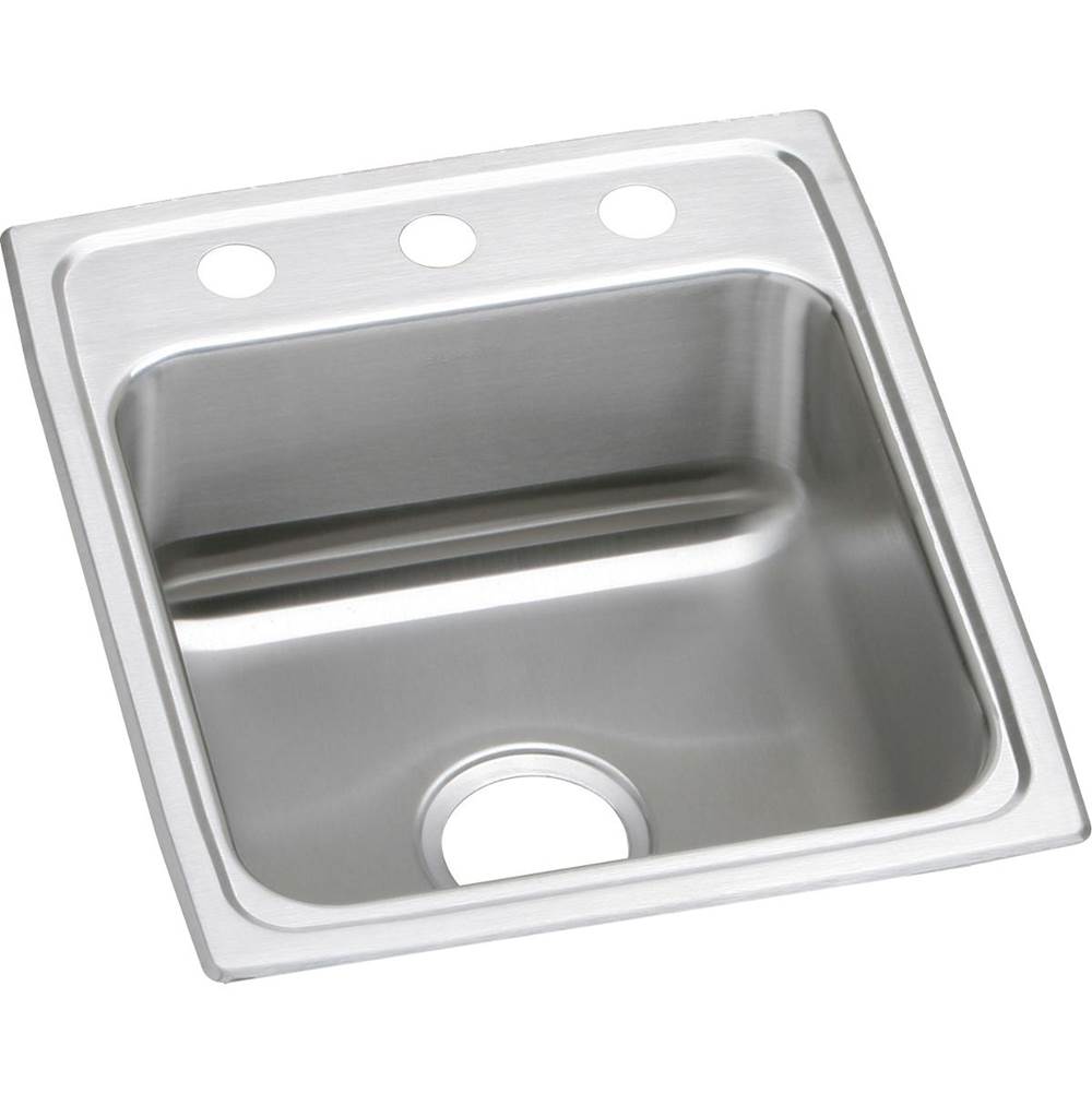 Elkay Lustertone Classic Stainless Steel 17'' x 20'' x 6-1/2'', OS4-Hole Single Bowl Drop-in ADA Sink