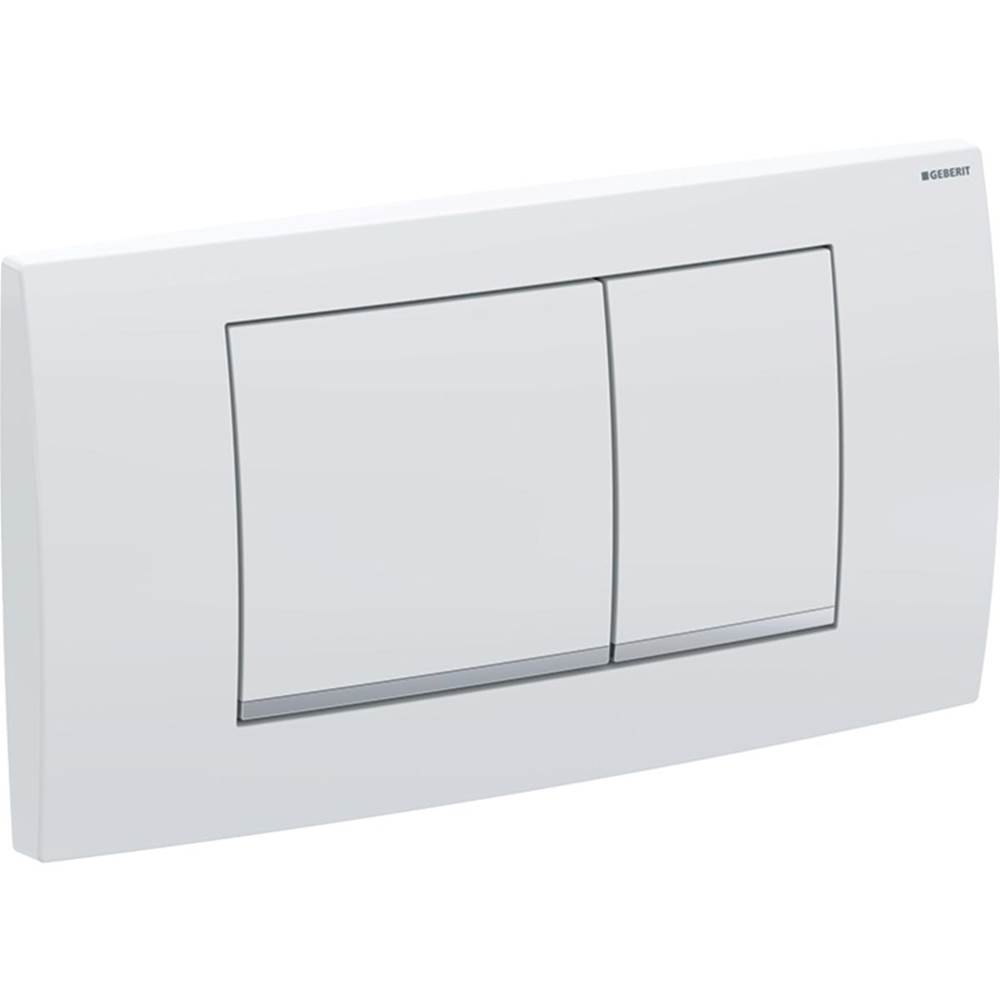 Geberit Geberit actuator plate Twinline30, for dual flush: matt chrome-coated, easy-to-clean coated