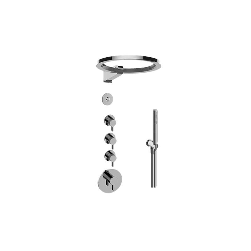 Graff M-Series Thermostatic Set w/Ametis Ring and Handshower (Trim Only)