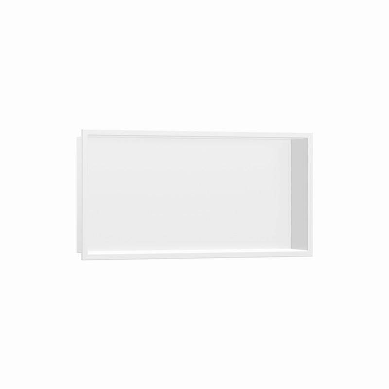 Hansgrohe XtraStoris Original Wall Niche with Integrated Frame 12''x 24''x 4''  in Matte White