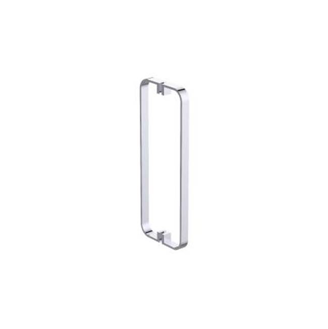 Kartners COLOGNE- 8-inch Double Shower Door Handle-Brushed Nickel