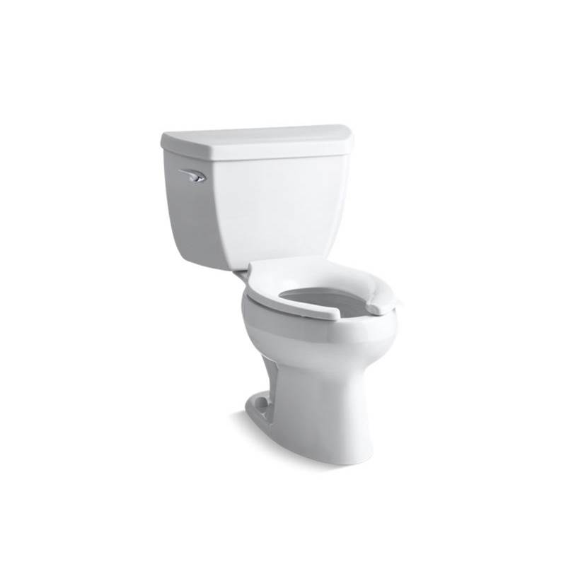Kohler Wellworth® Classic Two-piece elongated 1.28 gpf toilet with tank cover locks