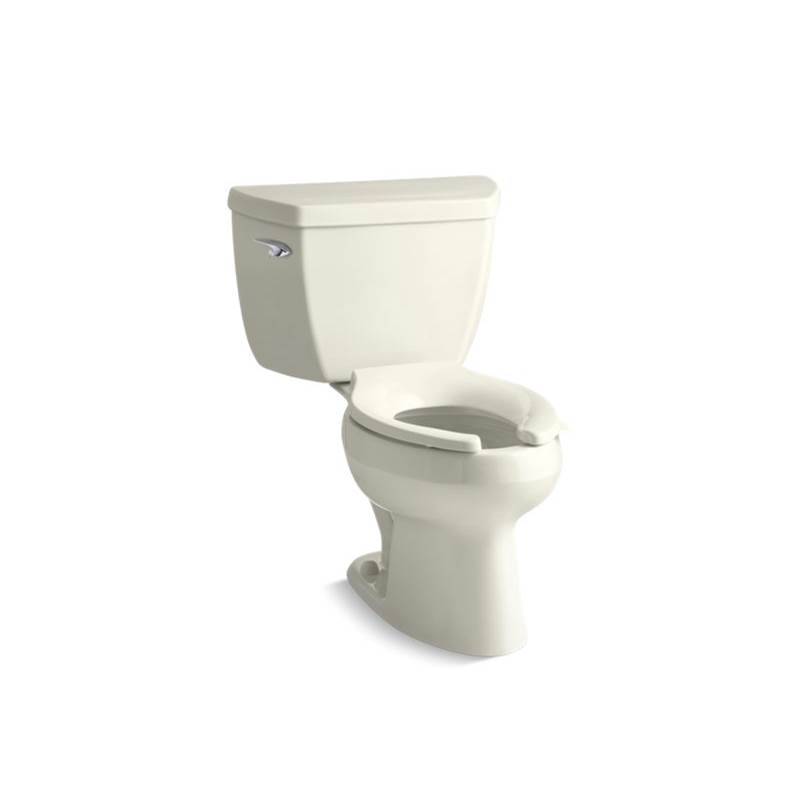 Kohler Wellworth® Classic Two-piece elongated 1.28 gpf toilet with tank cover locks