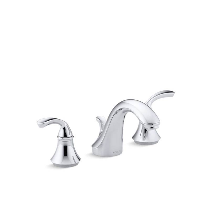 Kohler Forte® Widespread bathroom sink faucet with sculpted lever handles