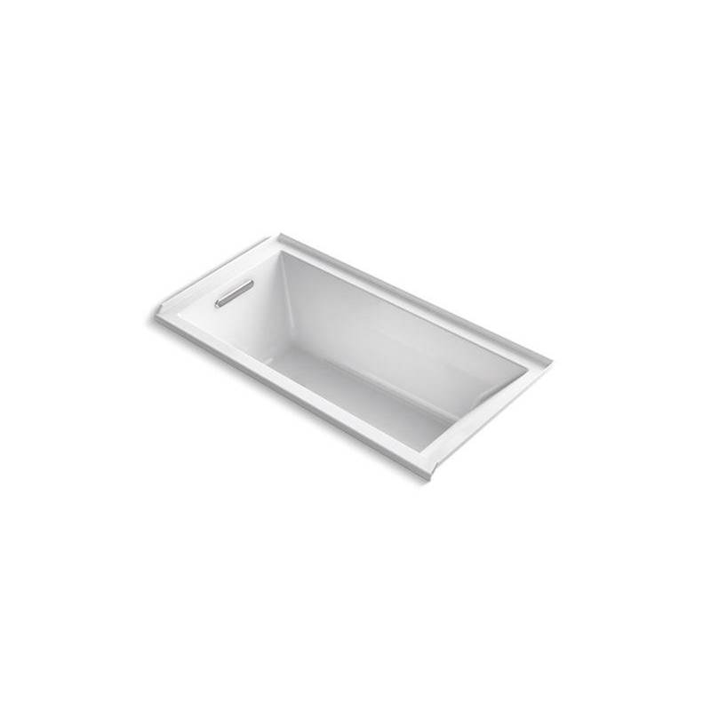 Kohler Underscore® Rectangle 60'' x 30'' alcove bath with integral flange and left-hand drain