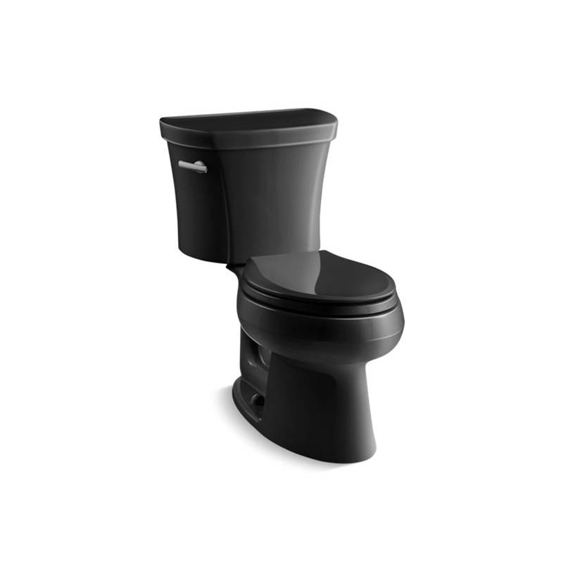 Kohler Wellworth® Two-piece elongated 1.28 gpf toilet with tank cover locks and 14'' rough-in