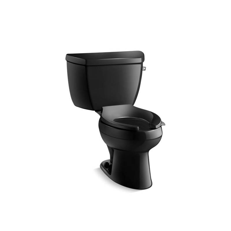 Kohler Wellworth® Classic Two-piece elongated 1.6 gpf toilet with right-hand trip lever, less seat