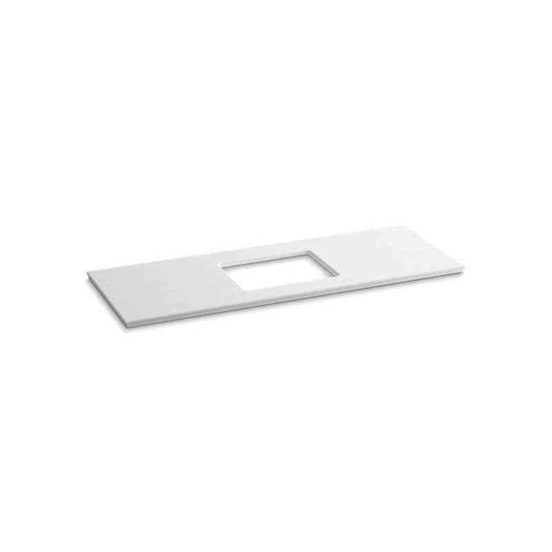 Kohler Solid/Expressions® 61'' vanity-top with single Verticyl® rectangular cutout
