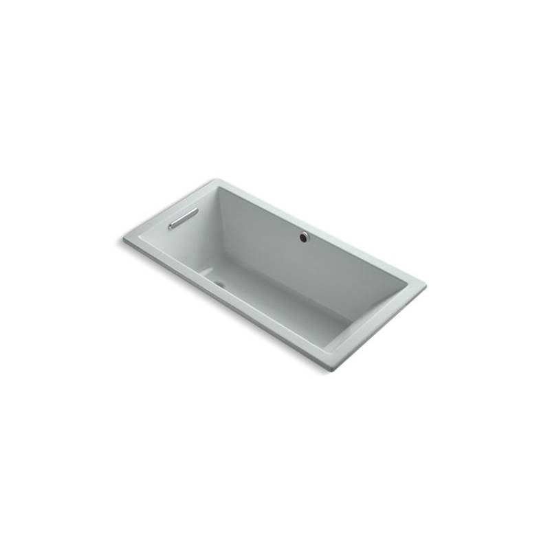 Kohler Underscore® Rectangle 60'' x 30'' drop-in bath with Bask® heated surface and reversible drain