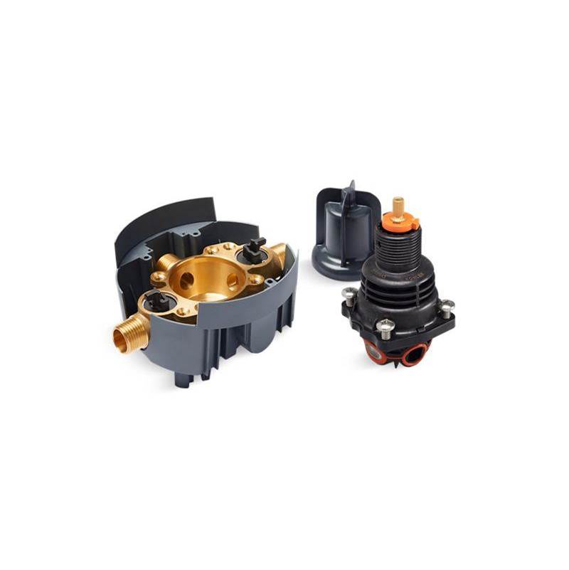 Kohler Rite-Temp® Thermostatic valve body and cartridge kit with service stops, project pack