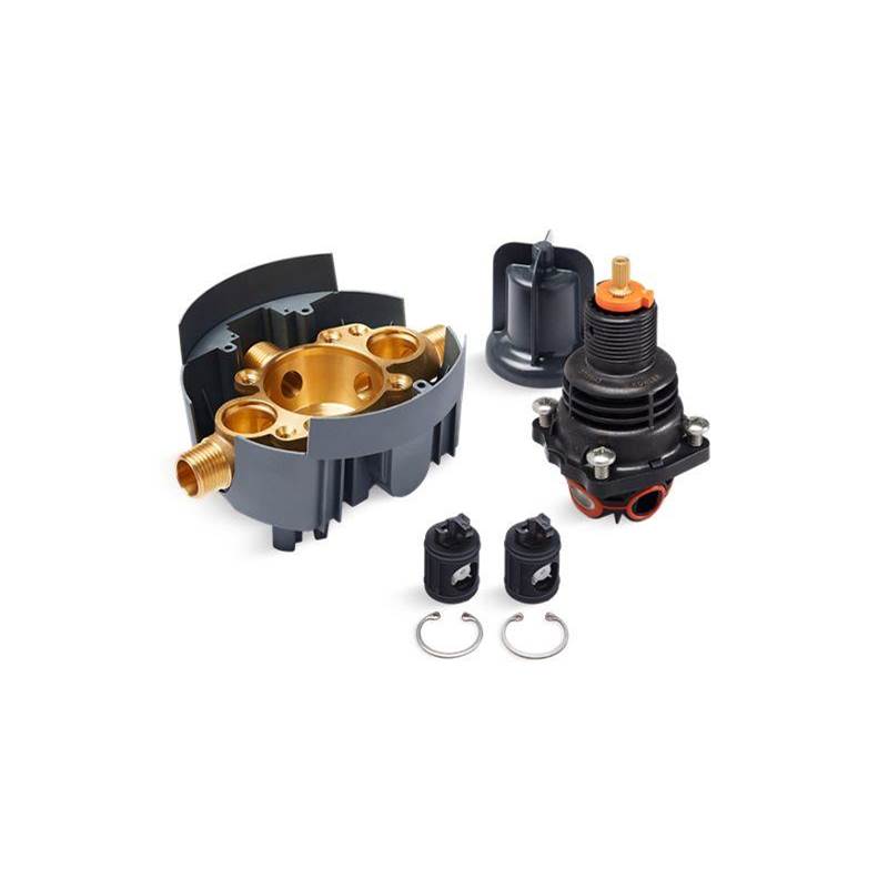 Kohler Rite-Temp® Thermostatic valve body and cartridge kit with loose service stops, project pack