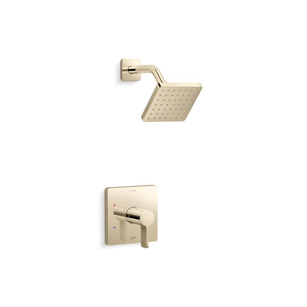 Kohler Parallel Rite-Temp Shower Trim Kit With Lever Handle 1.75 Gpm