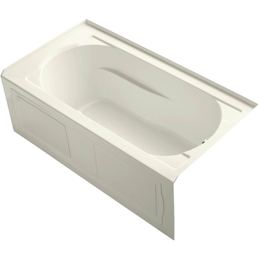 Kohler Devonshire® 60'' x 32'' Heated BubbleMassage™ air bath, alcove, right drain