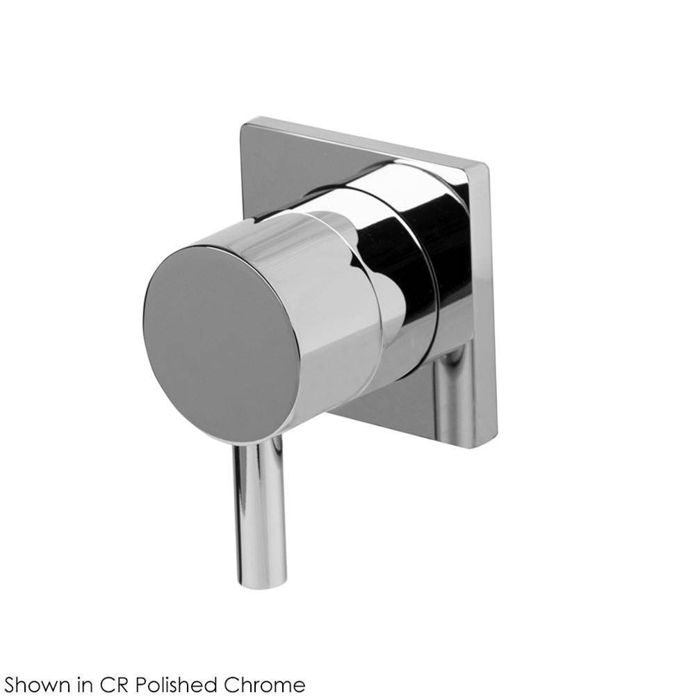 Lacava TRIM ONLY - 2-Way diverter valve GPM 10 (43.5 PSI) with round back plate and round lever handle