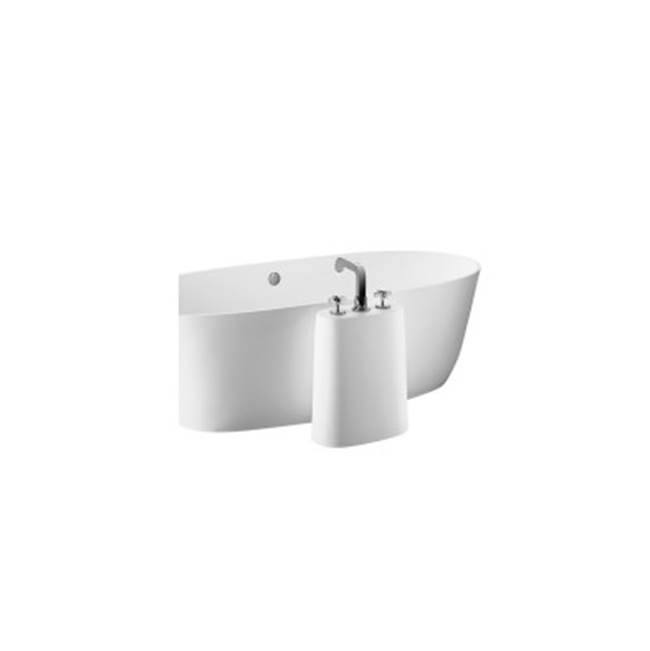 MTI Baths Faucet Stand - For Sculpturestone Tubs - Small Version - Matte White