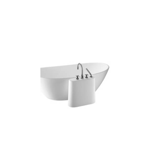 MTI Baths Faucet Stand - For Sculpturestone Tubs - Large Version - Matte Biscuit
