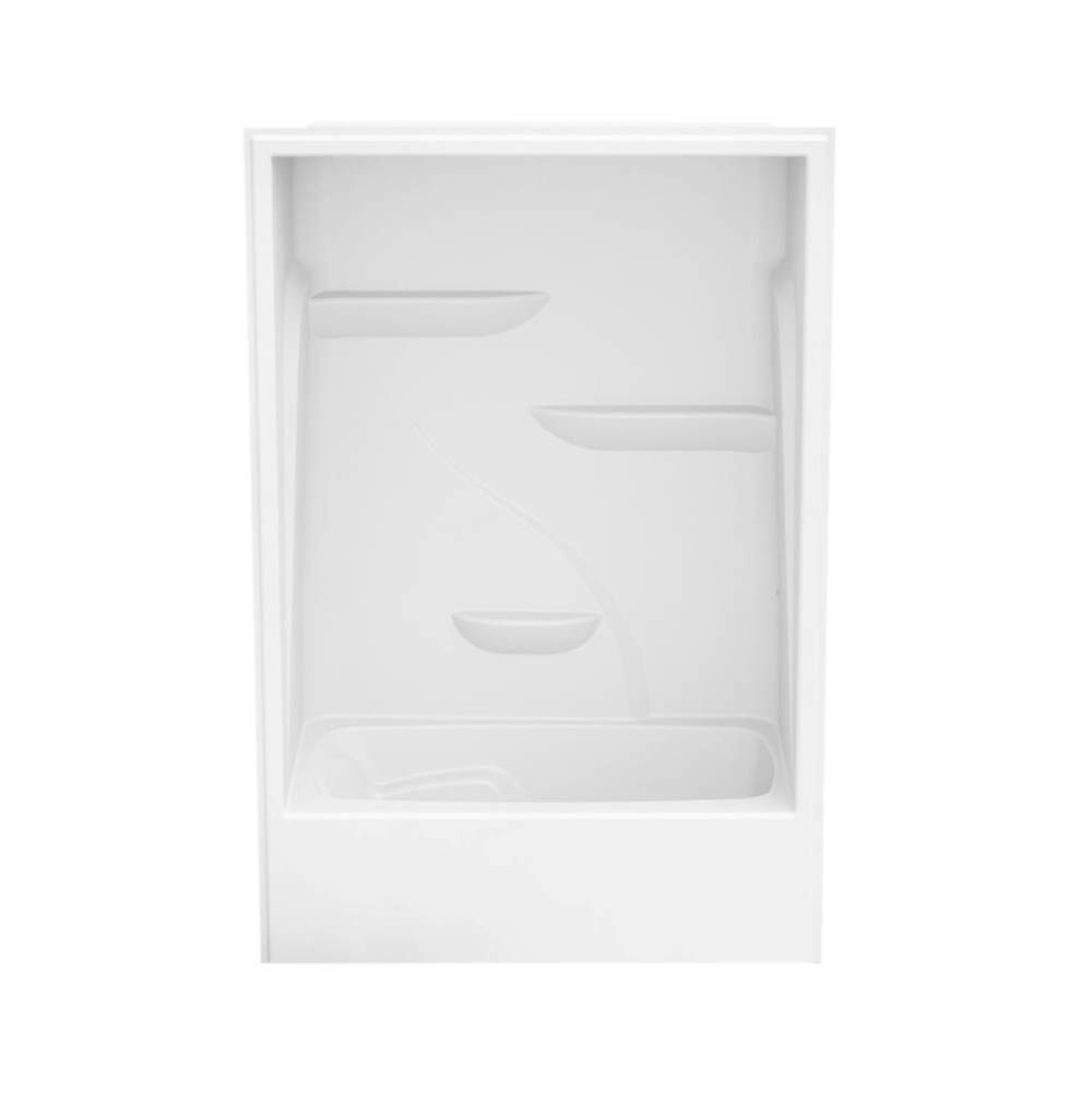 Maax M260 60 x 34 Acrylic Alcove Right-Hand Drain One-Piece Tub Shower in White