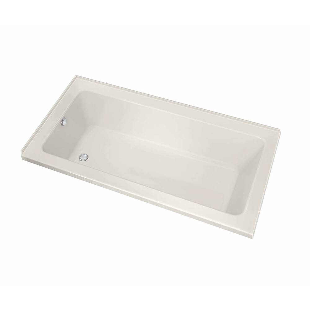 Maax Pose 6632 IF Acrylic Corner Left Right-Hand Drain Combined Whirlpool & Aeroeffect Bathtub in Biscuit
