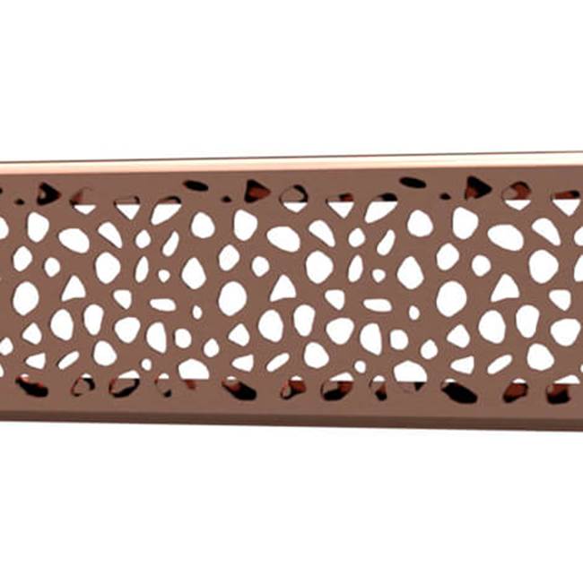 Quick Drain Drain Cover Stones 56In Polished Rose Gold