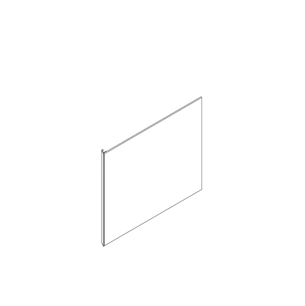 Robern Cartesian and Profiles Side Kit, 22-1/2'' H x 21'' D, Single Side Kit, White