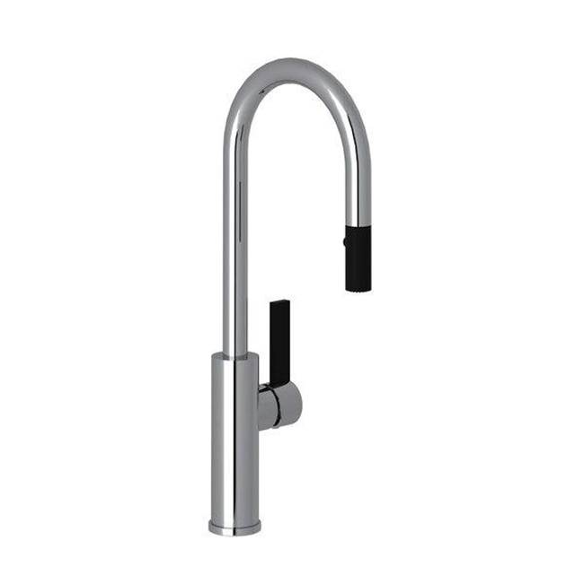 Rohl Tuario™ Pull-Down Bar/Food Prep Kitchen Faucet With C-Spout