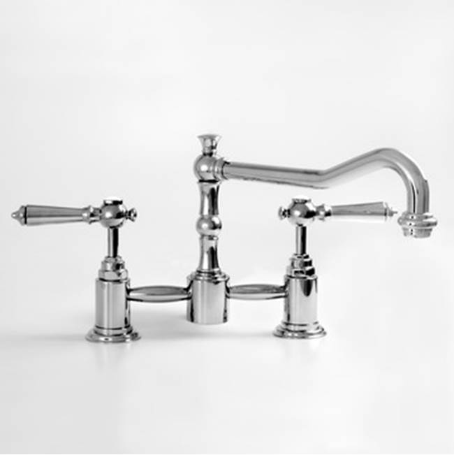 Sigma Pillar Style Kitchen Faucet W/ Swivel Spout Ascot Polished Brass Pvd .40
