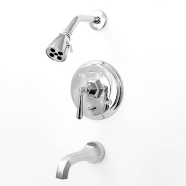 Sigma Pressure Balanced Tub & Shower Set Trim (Includes Haf And Wall Tub Spout) Valencia Chrome .26