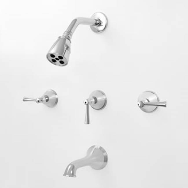 Sigma 3 Valve Tub & Shower Set TRIM (Includes HAF and Wall Tub Spout) CHICAGO SATIN NICKEL PVD .42
