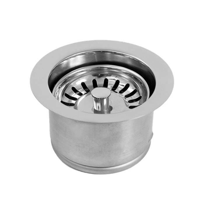 Sigma Waste disposer trim with disposer stopper/strainer unit with large collar POLISHED NICKEL PVD .43