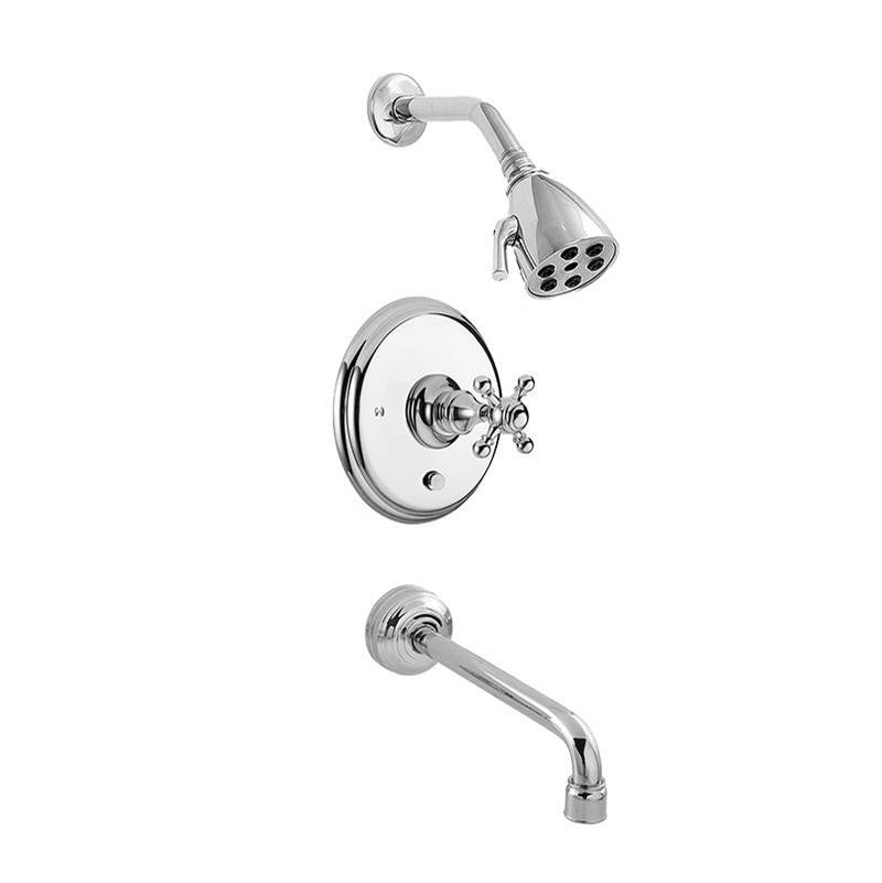 Sigma Pressure Balanced Deluxe Tub & Shower Set Trim (Includes Haf And Wall Tub Spout) Tremont X Antique Pewter .51