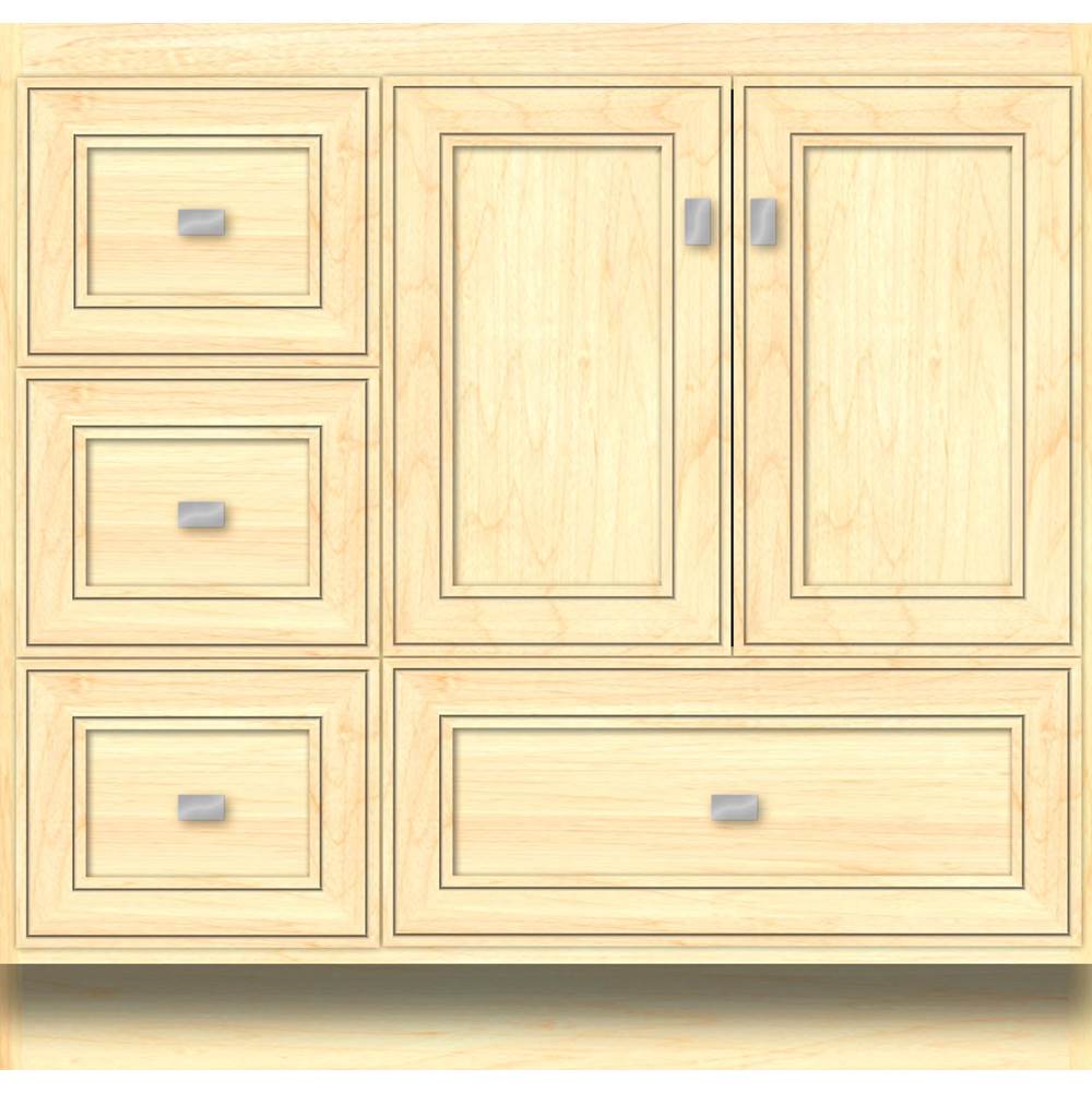 Strasser Woodenworks 36 X 21 X 34.5 Montlake Vanity Deco Miter Nat Maple Lh