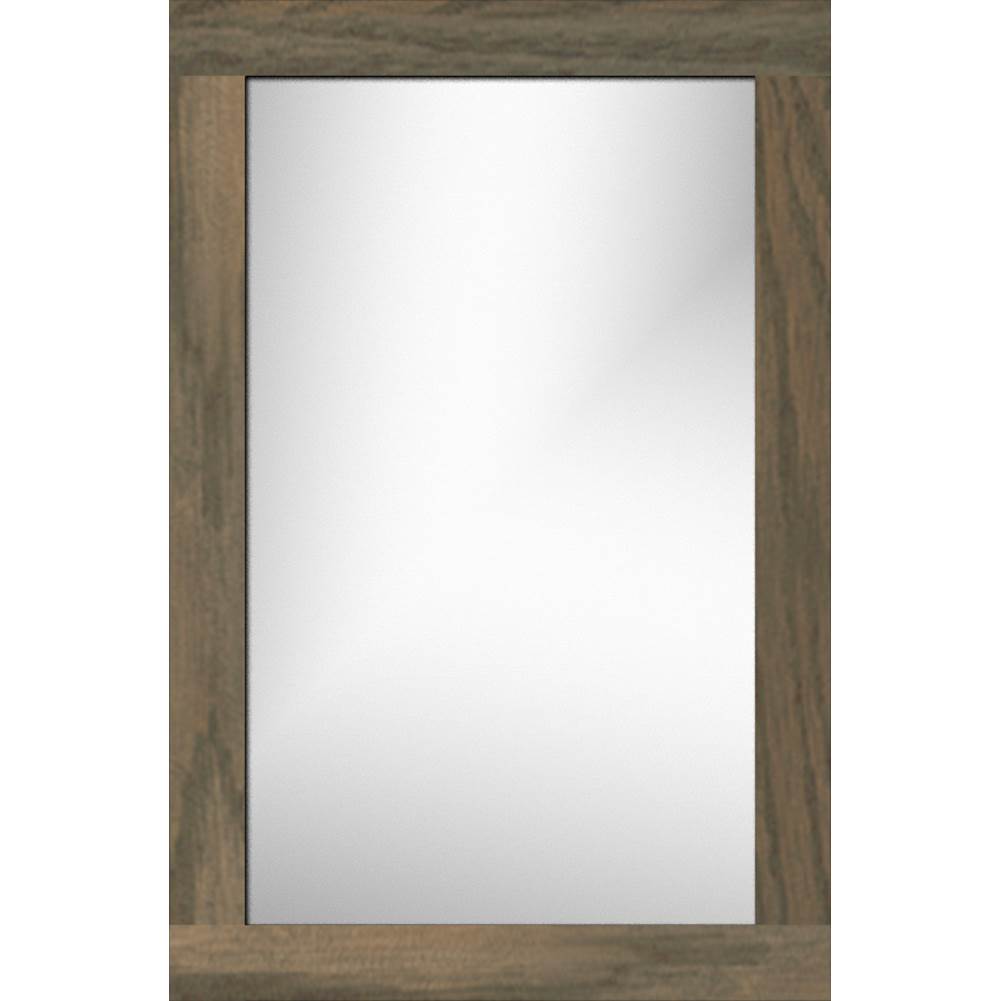 Strasser Woodenworks 19.5 X .75 X 29.5 Framed Mirror Non-Bev Square Dusky Oak