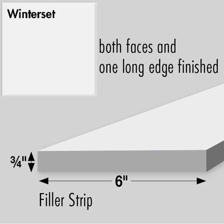 Strasser Woodenworks 6 X .75 X 36 SIMPLICITY FILLER WINTERSET