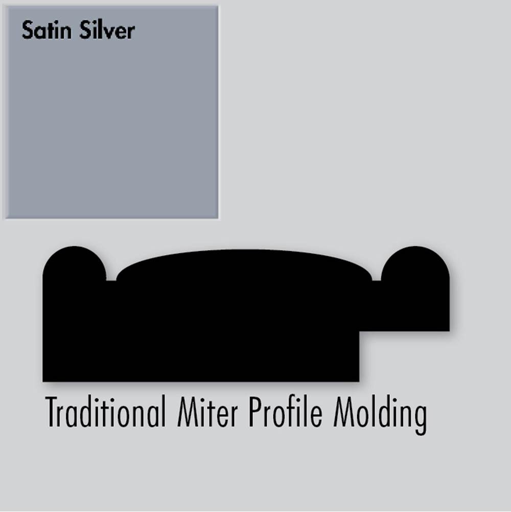 Strasser Woodenworks 2.25 X .75 X 72 Molding Miter Sat Silver