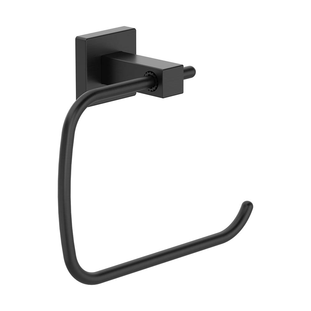 Symmons Duro Wall-Mounted Towel Ring in Matte Black