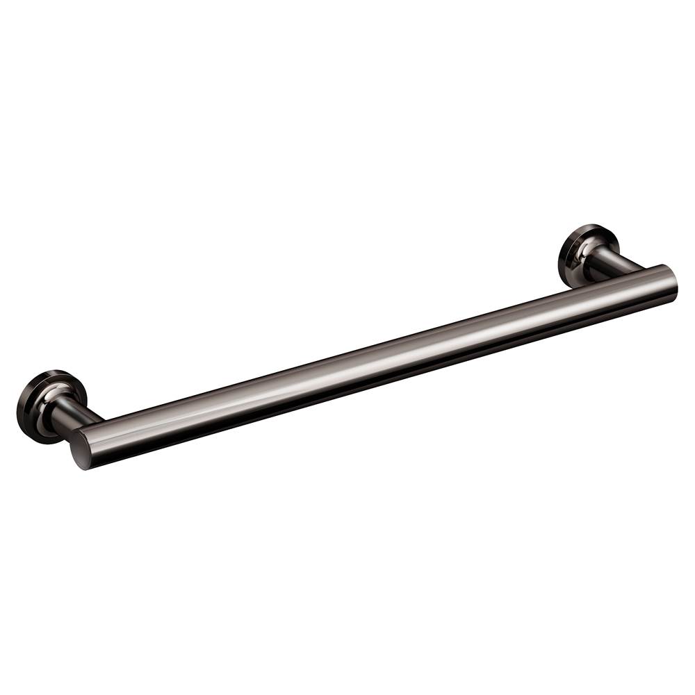 Symmons Museo 24 in. Wall-Mounted Towel Bar in Polished Graphite