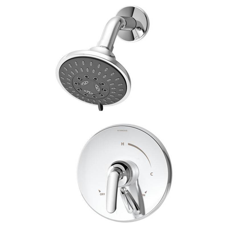 Symmons Elm Single Handle 5-Spray Shower Trim in Polished Chrome - 1.5 GPM (Valve Not Included)