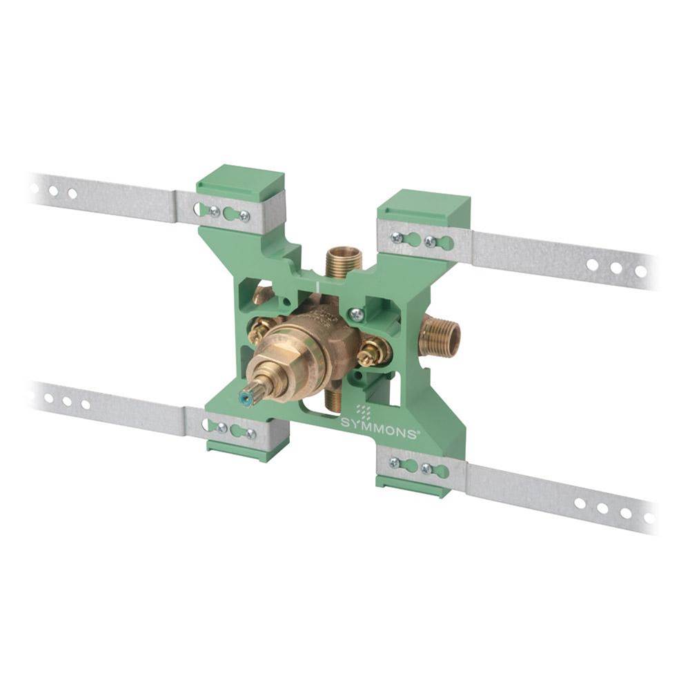 Symmons Temptrol Brass Pressure-Balancing Tub and Shower Valve with Service Stops and Rapid Install Bracket