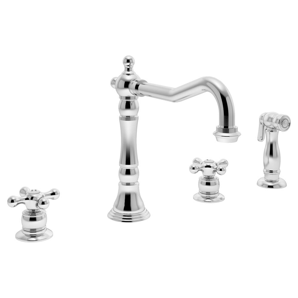 Symmons Carrington 2-Handle Kitchen Faucet with Side Sprayer in Polished Chrome (2.2 GPM)