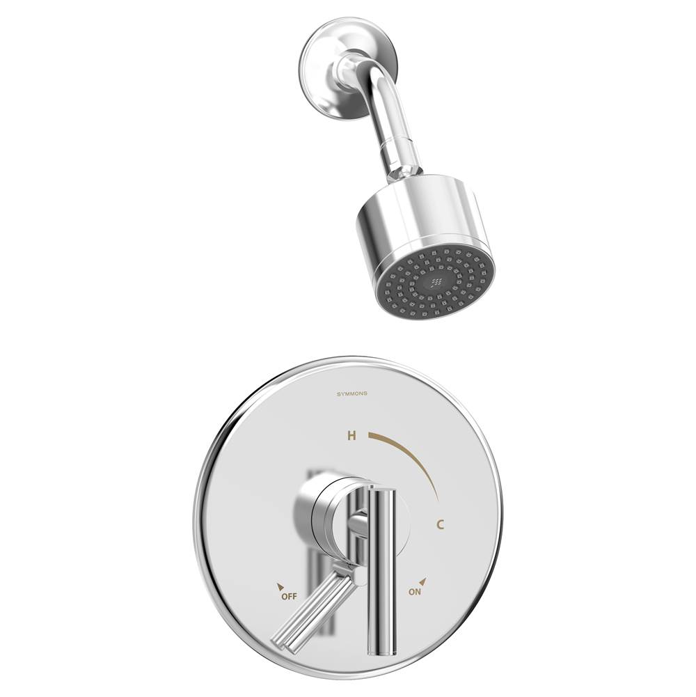 Symmons Dia Single Handle 1-Spray Shower Trim with Secondary Volume Control in Polished Chrome - 1.5 GPM (Valve Not Included)