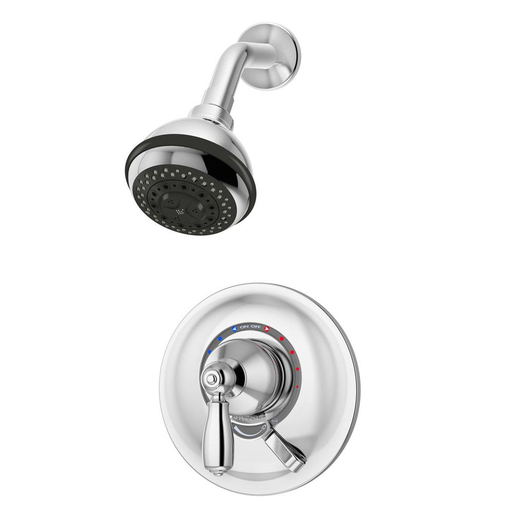 Symmons Allura Single Handle 3-Spray Shower Trim in Polished Chrome - 1.5 GPM (Valve Not Included)
