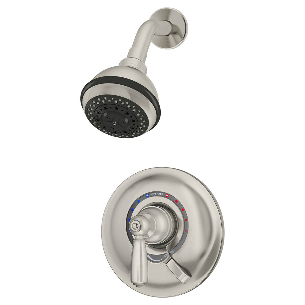 Symmons Allura Single Handle 3-Spray Shower Trim with Secondary Volume Control in Satin Nickel - 1.5 GPM (Valve Not Included)