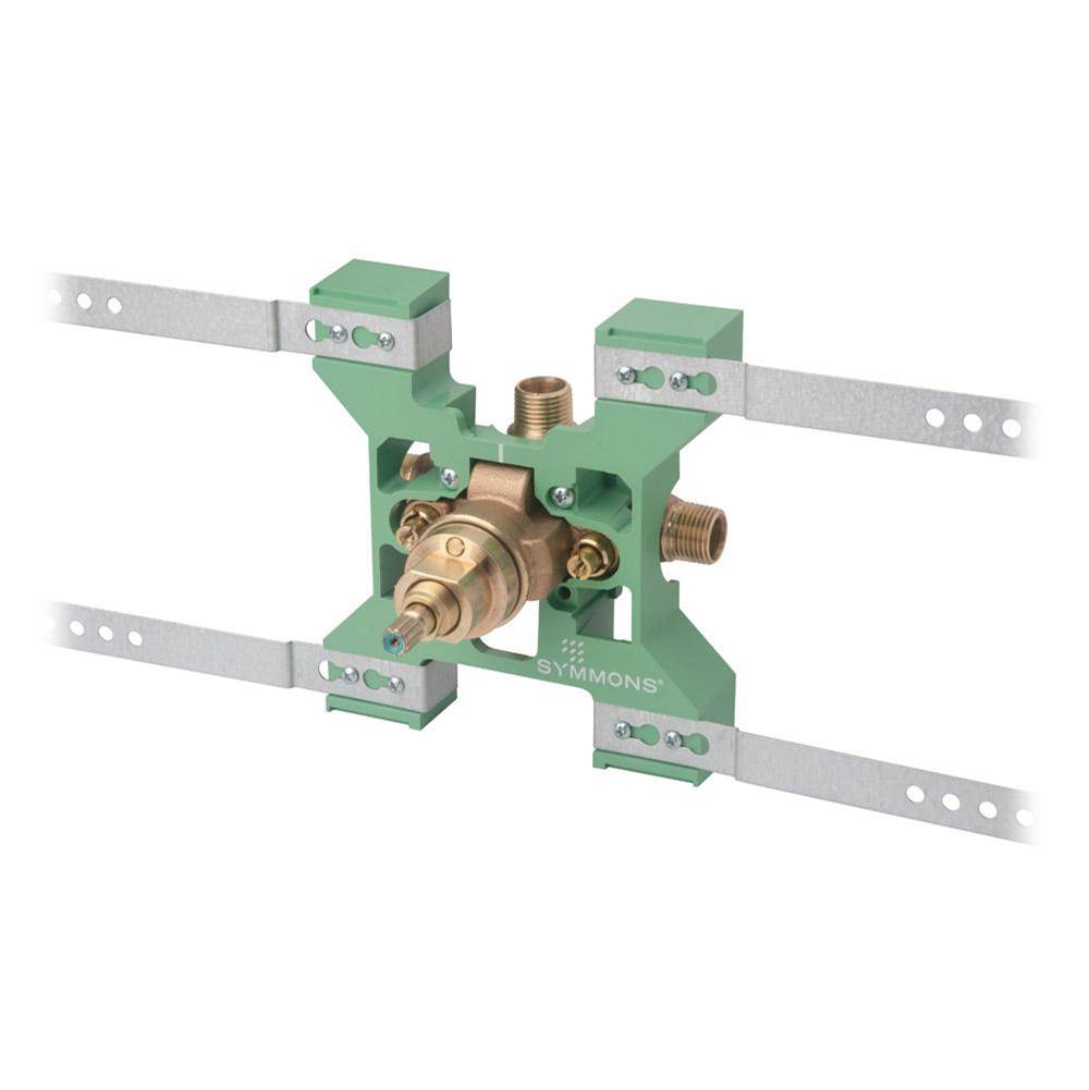 Symmons Temptrol Brass Pressure-Balancing Shower Valve with Service Stops and Rapid Install Bracket